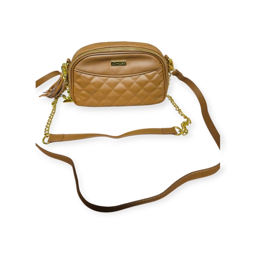 Joy & Iman Diamond Quilted Genuine Leather Crossbody With RFID~ - Picture 16 of 16